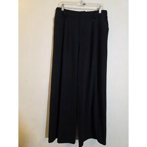 Halara Women's Size Large Pleated Textured High Waist Wide Leg‎ Pull On Pants